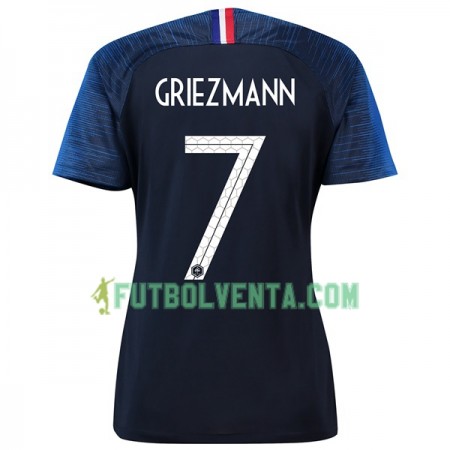 Camiseta de fútbol Francia Griezmann 7 Mujer 1ª equipación Mundial 2018 Camiseta de fútbol Francia Griezmann 7 Mujer 1ª equipación Mundial 2018